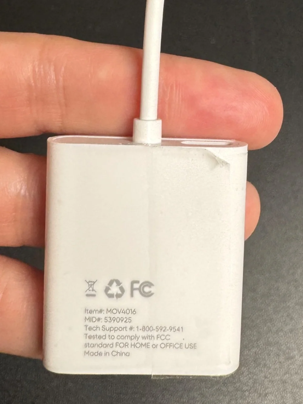 Vivitar iPhone SD Card Reader Lightning Adapter MOV4016